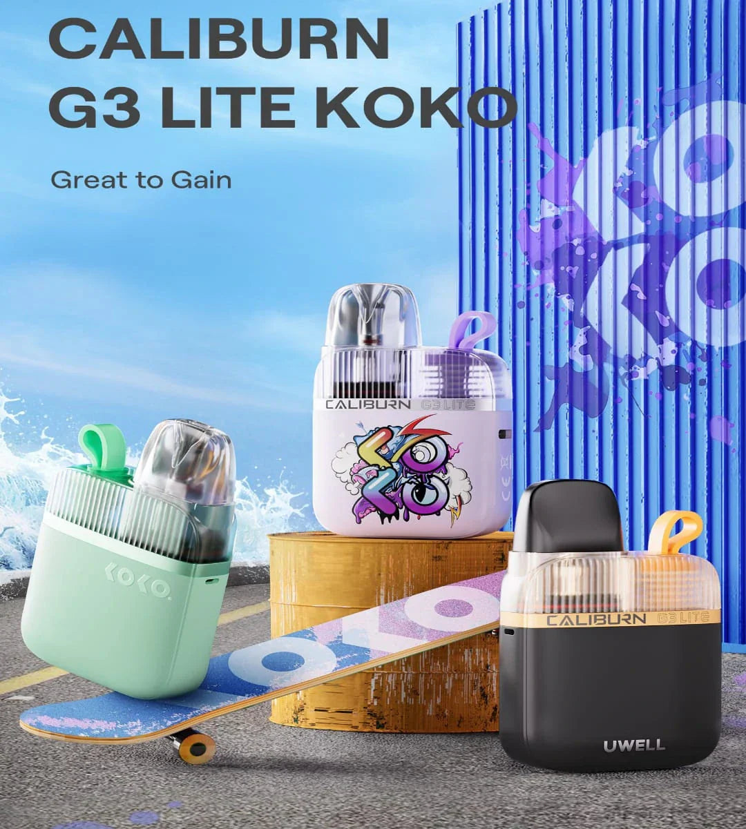 uwell caliburn g3 lite koko Premium Quality Caliburn G3 Lite KoKo Pod Kit main image 0
