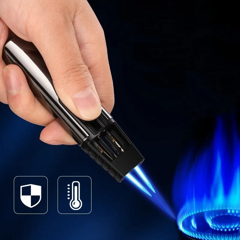 New Double Jet Flame Lighter- refillable