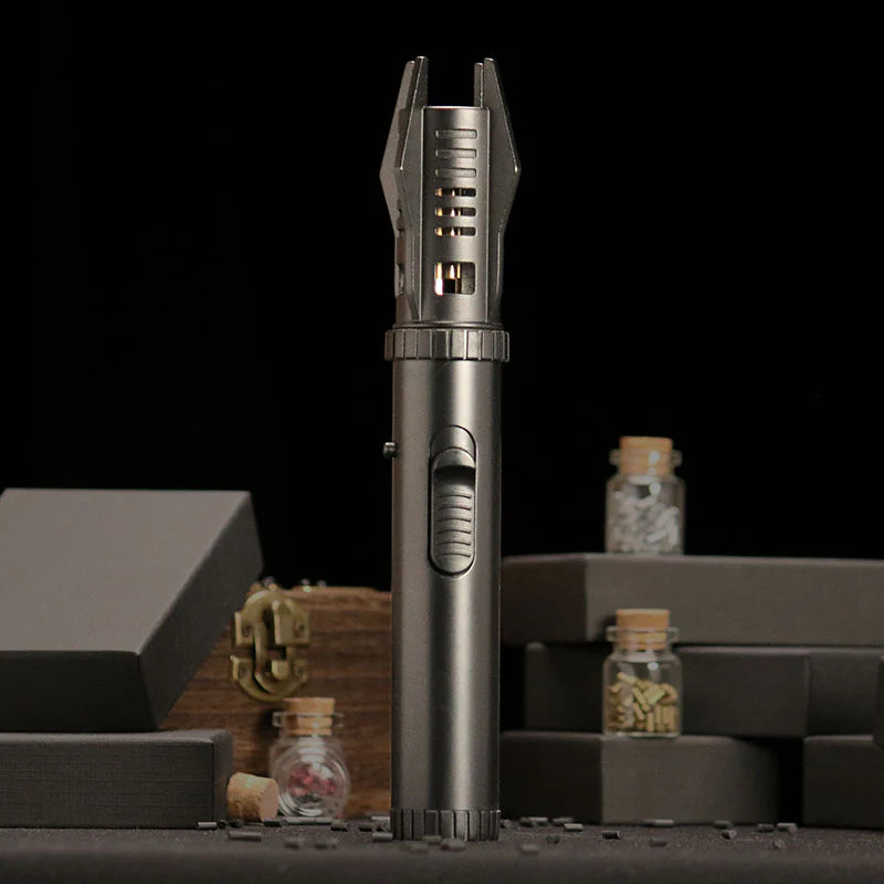 Metal Light Saber Lighter-Red Flame-Refillable