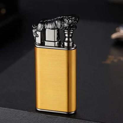 Tiger Dual Flame Lighter Butane Gas Cigarette Lighter