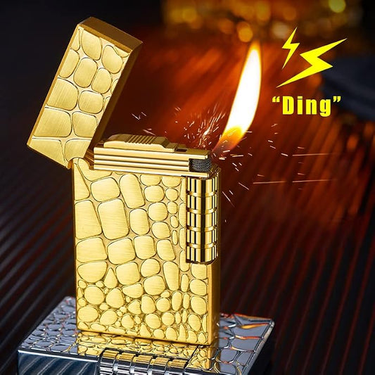 Golden Dunhill Lighter - Polished - Refillable
