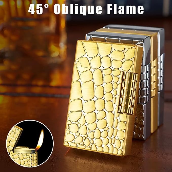 Golden Dunhill Lighter - Polished - Refillable