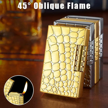 Golden Dunhill Lighter - Polished - Refillable