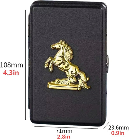 THE SIGNATURE SET - 3 in 1 Gift Set (Jack Daniels Zippo Lighter+Stallion Cigarette Case+Zippo oil Bottle)