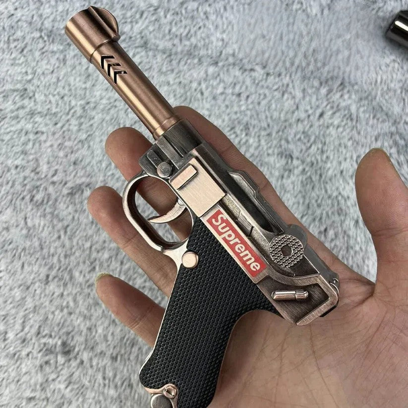 Metal Gun Lighter-High Flame-Refillable