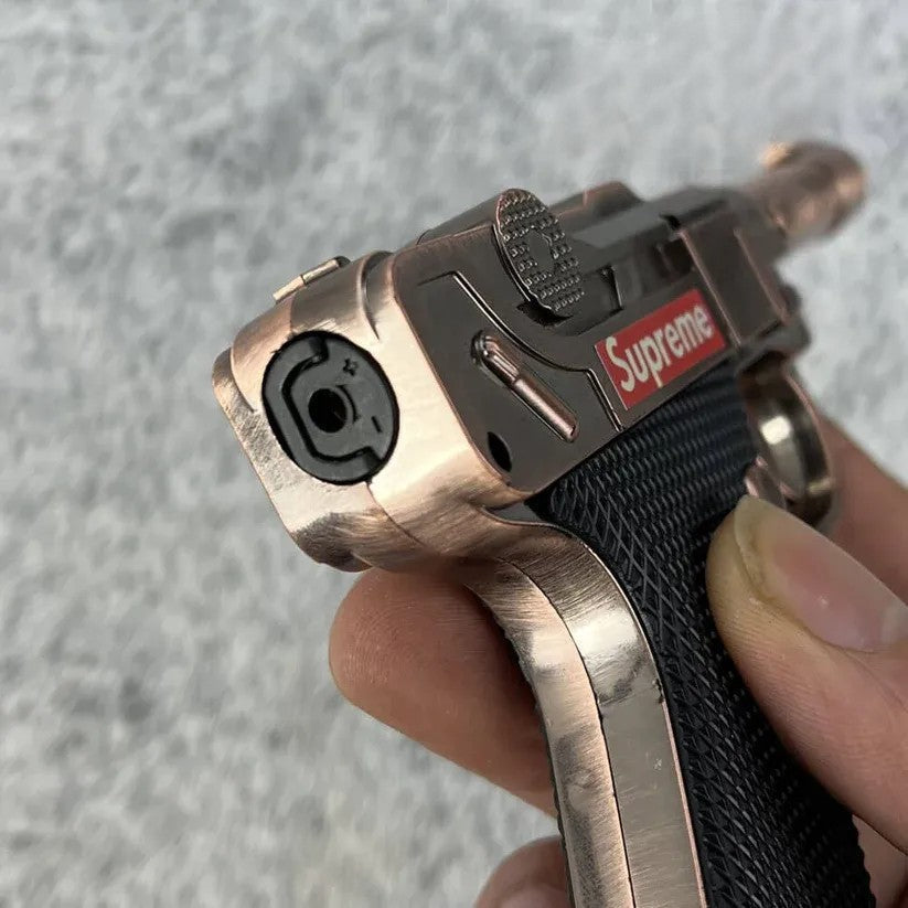 Metal Gun Lighter-High Flame-Refillable