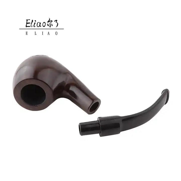 New Tobacco Smoking Pipe-Durable Classical Cigar Pipe With Rubber Ring