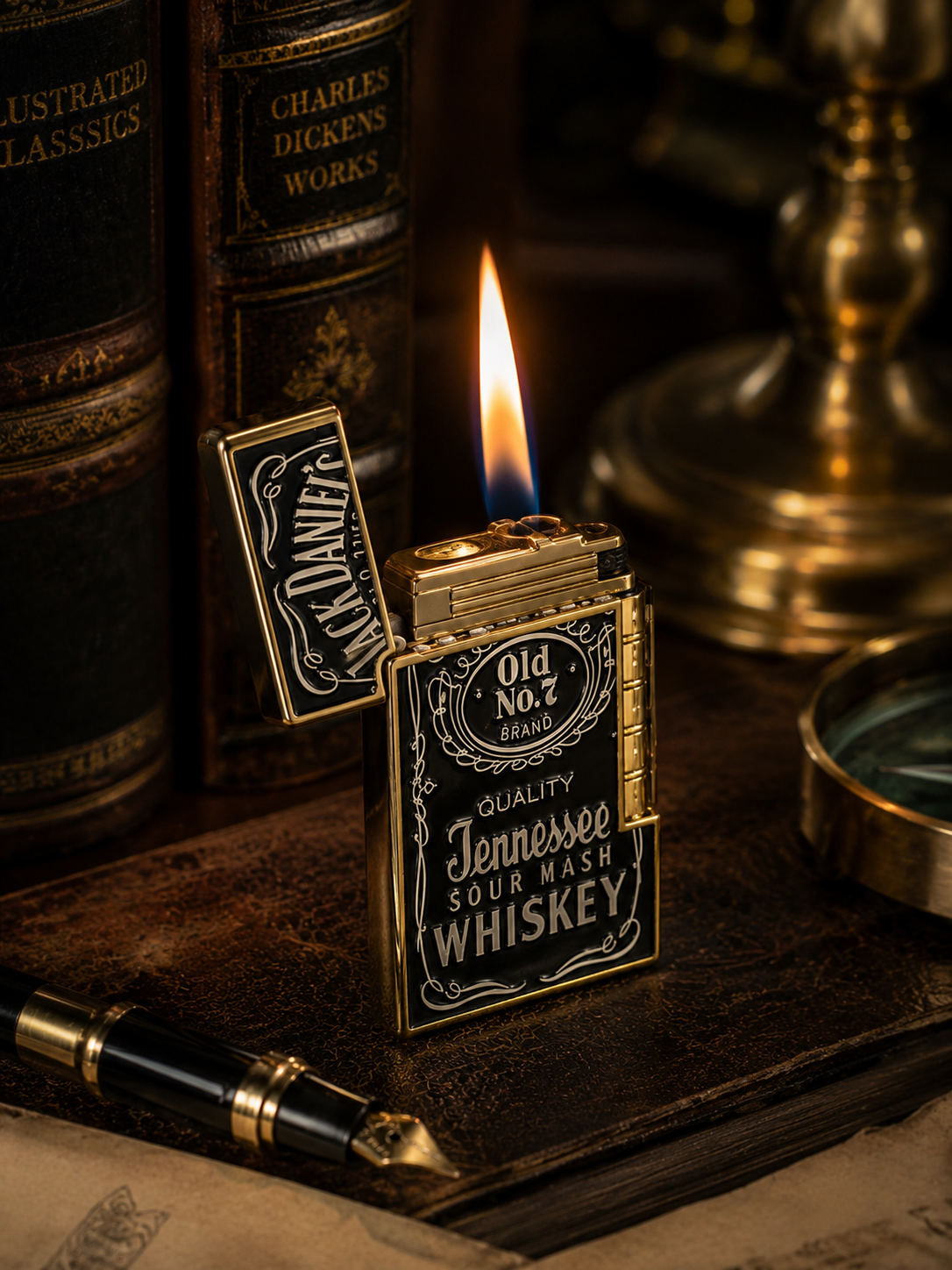 Jack Heritage Luxury Lighter - Metal body - Refillable