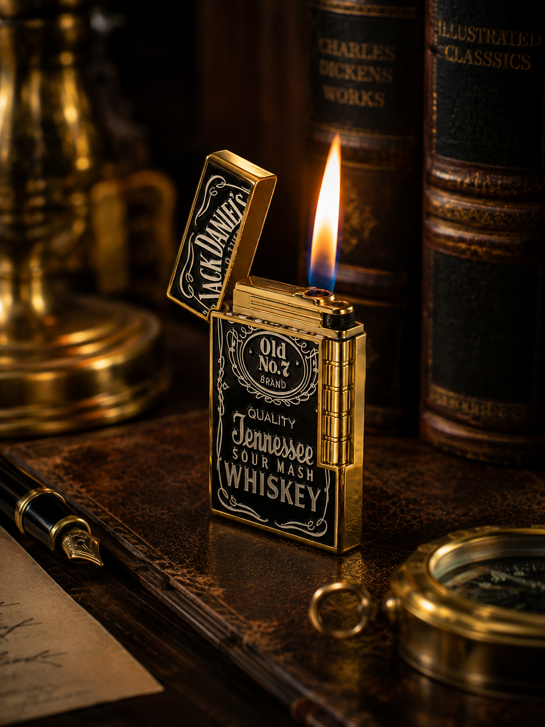 Jack Heritage Luxury Lighter - Metal body - Refillable