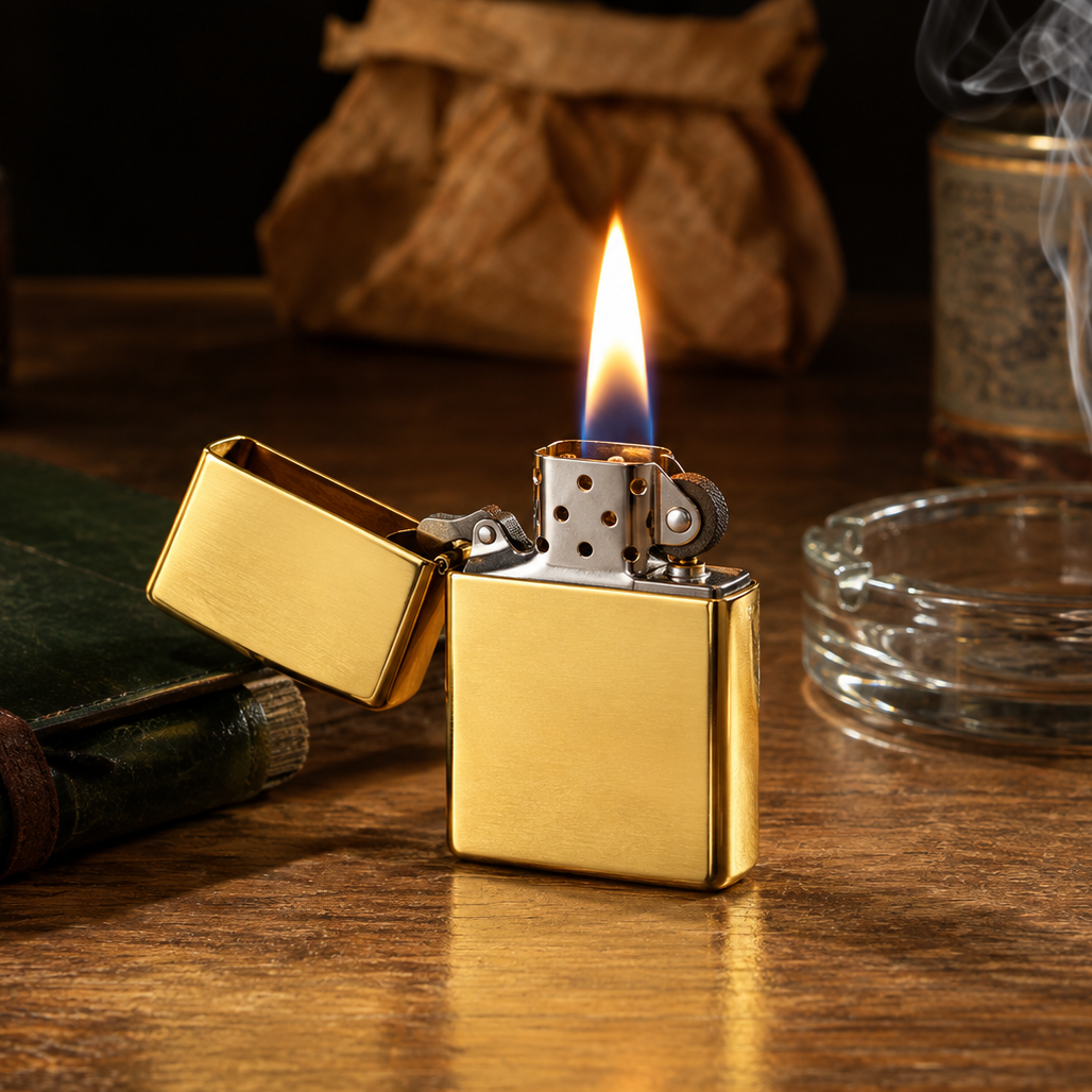 Classic Golden Zippo Lighter