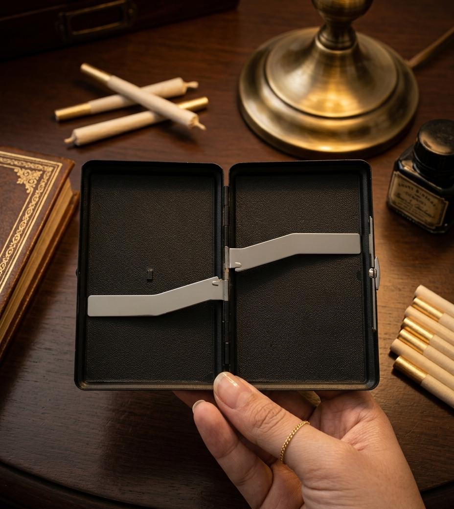THE SIGNATURE SET - 3 in 1 Gift Set (Jack Daniels Zippo Lighter+Stallion Cigarette Case+Zippo oil Bottle)