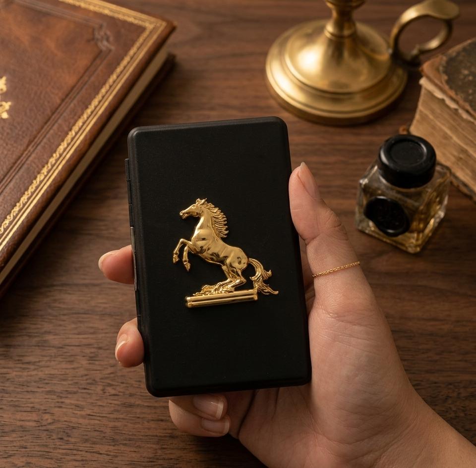 THE SIGNATURE SET - 3 in 1 Gift Set (Jack Daniels Zippo Lighter+Stallion Cigarette Case+Zippo oil Bottle)