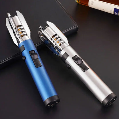 Inflatable Windproof Turbo Red Torch Gas Lighter