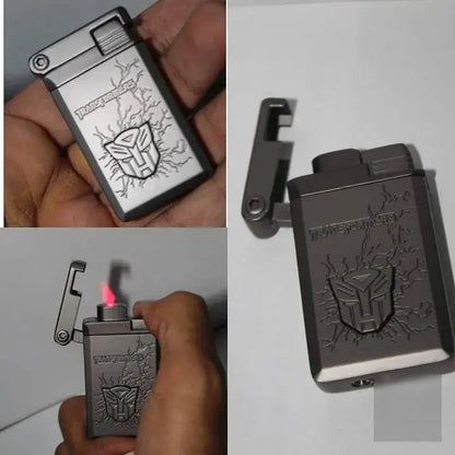 Full view of the Transformers Autobot Metal Jet Flame Lighter