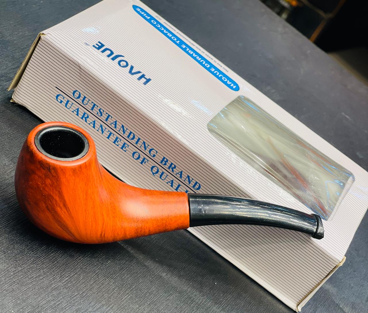 New Tobacco Smoking Pipe-Durable Classical Cigar Pipe With Rubber Ring