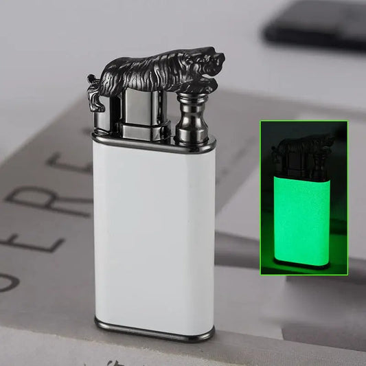 Tiger Dual Flame Lighter Butane Gas Cigarette Lighter