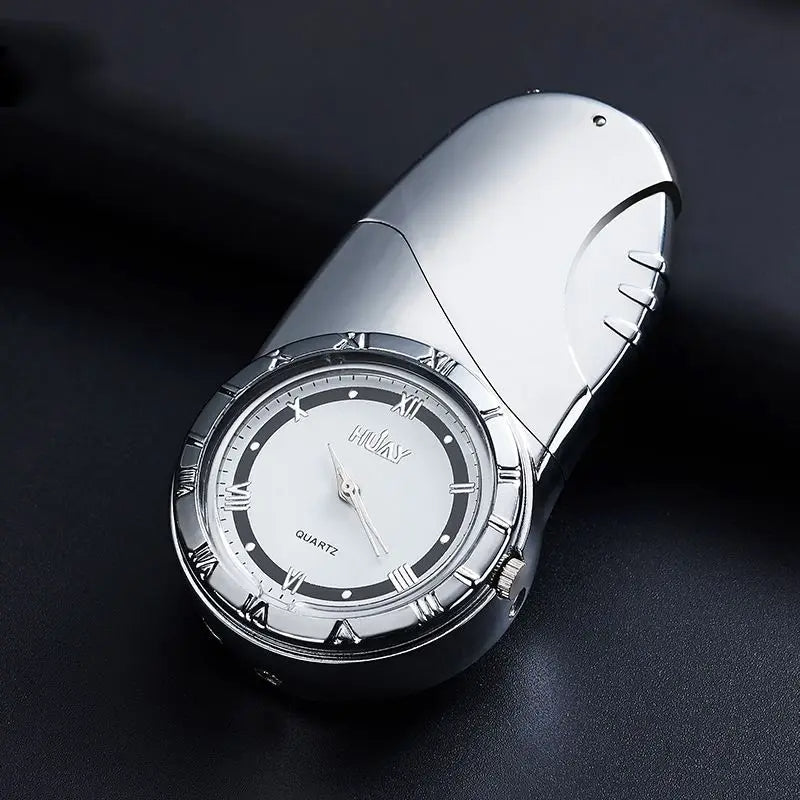 Creative Multifunctional Clock  Watch Lighter Windproof