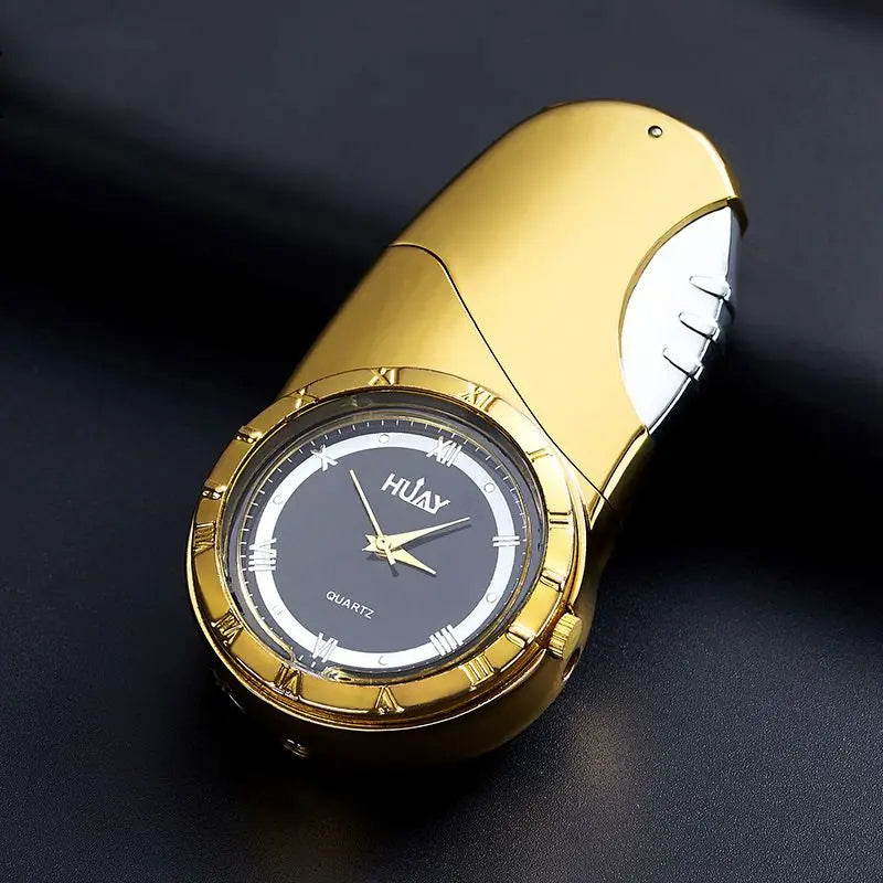 Creative Multifunctional Clock  Watch Lighter Windproof