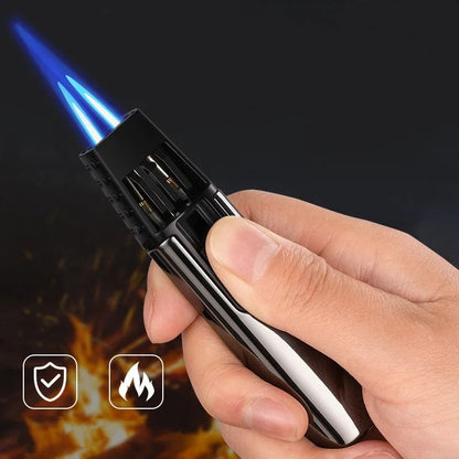 New Double Jet Flame Lighter- refillable