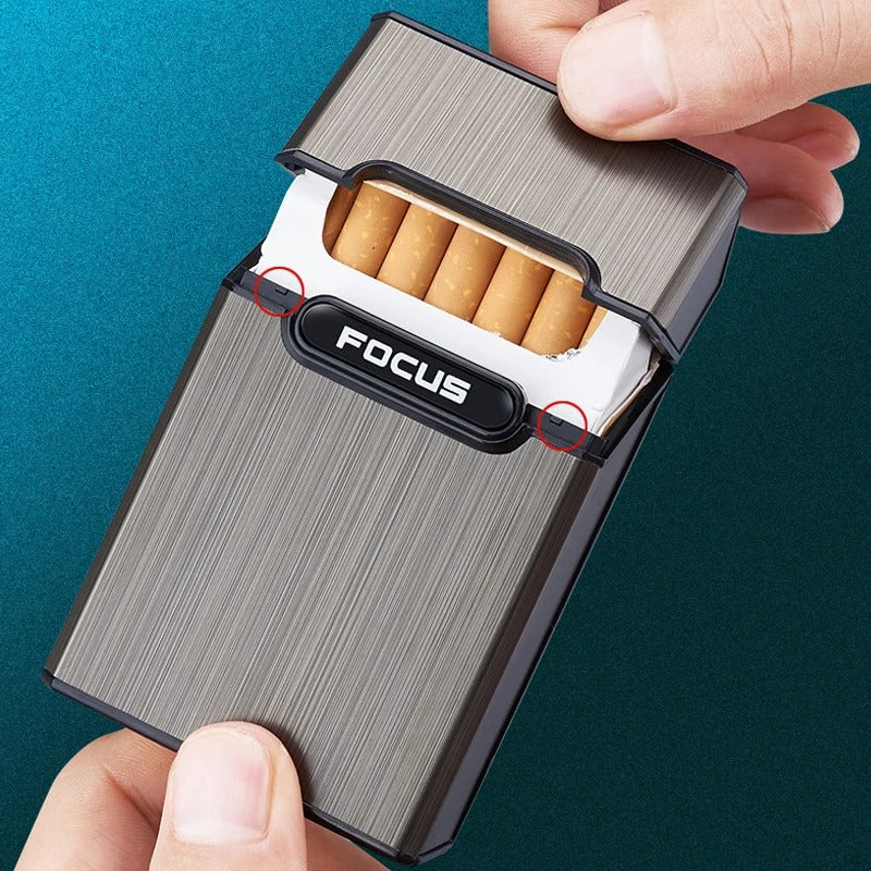 High Quality Focus Aluminium Cigarette Case