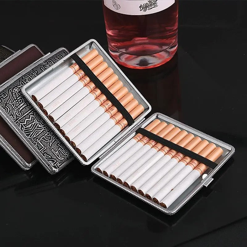 THE ICONIC BUNDLE - 3 in 1 Gift Set (Classic golden Zippo Lighter+Leather Cigarette Case+Zippo oil Bottle) (Copy) (Copy) (Copy)