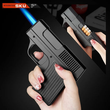 Creative Gun Lighter Cigarette Box
