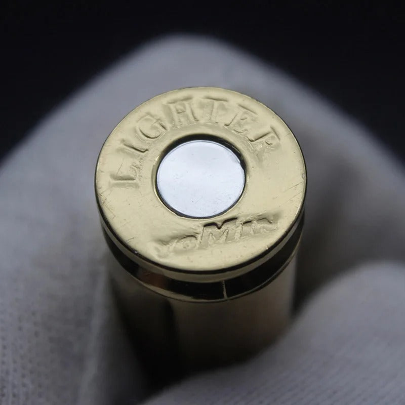 Creative Metal Bullet Lighter With Laser Light, Butane Gas Windproof Flame Cigarette Lighter