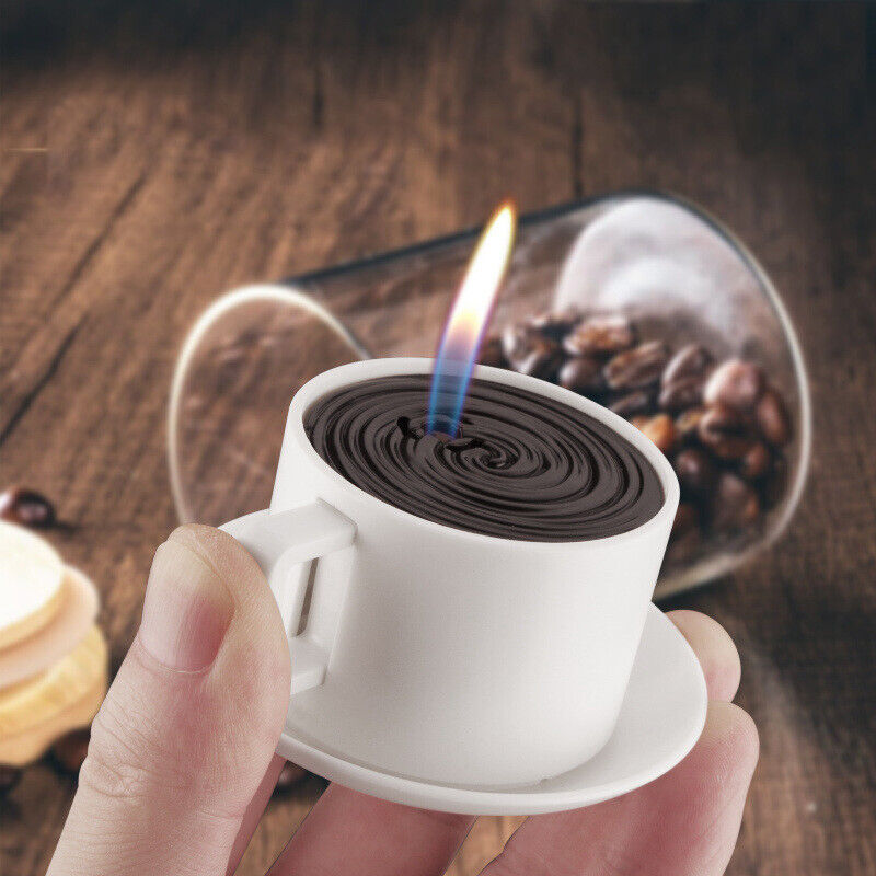 Mini Coffee Cup Lighter-Windproof-Refillable