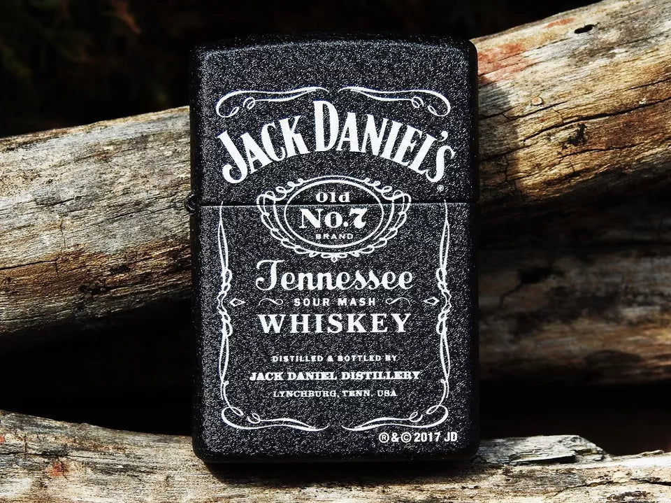 THE SIGNATURE SET - 3 in 1 Gift Set (Jack Daniels Zippo Lighter+Stallion Cigarette Case+Zippo oil Bottle)