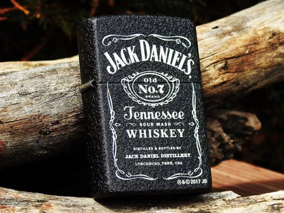 THE SIGNATURE SET - 3 in 1 Gift Set (Jack Daniels Zippo Lighter+Stallion Cigarette Case+Zippo oil Bottle)